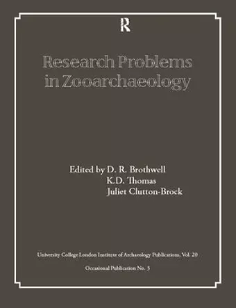 Research Problems in Zooarchaeology cover