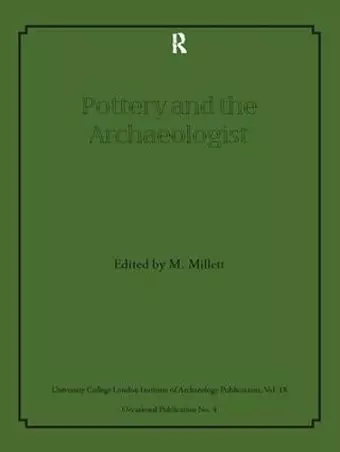 Pottery and the Archaeologist cover