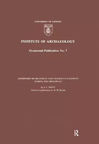 Legionary Recruitment and Veteran Settlement During the Principate cover