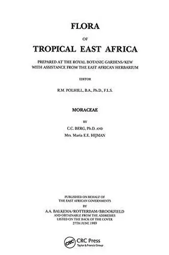 Flora of Tropical East Africa - Moraceae (1989) cover