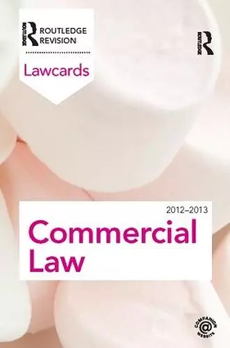 Commercial Lawcards 2012-2013 cover