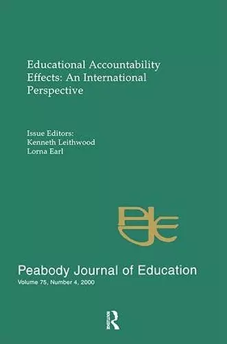 Educational Accountability Effects cover