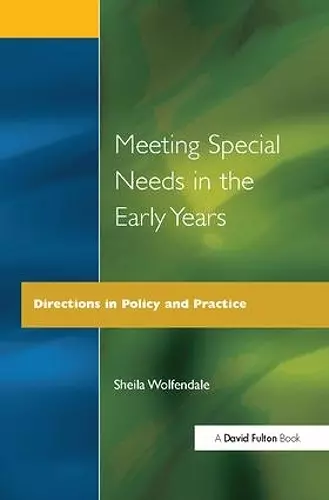 Meeting Special Needs in the Early Years cover