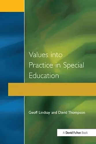 Values into Practice in Special Education cover