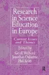 Research in science education in Europe cover