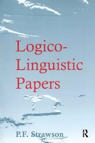 Logico-Linguistic Papers cover