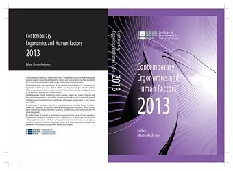 Contemporary Ergonomics and Human Factors 2013 cover