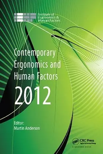 Contemporary Ergonomics and Human Factors 2012 cover