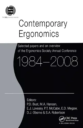 Contemporary Ergonomics 1984-2008 cover