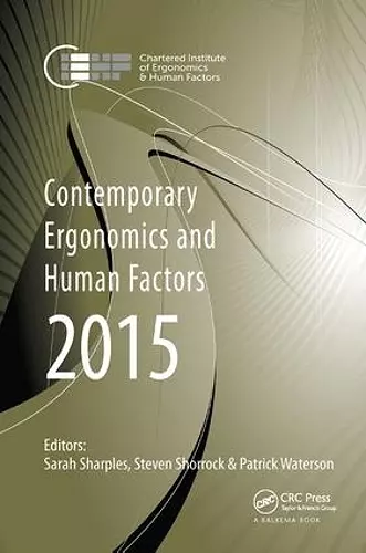Contemporary Ergonomics and Human Factors 2015 cover