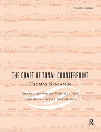 The Craft of Tonal Counterpoint cover