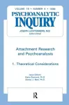 Attachment Research and Psychoanalysis cover