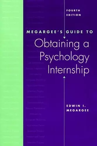 Megargee's Guide to Obtaining a Psychology Internship cover