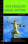 Course Notes: the English Legal System cover