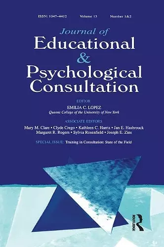 Training in Consultation cover