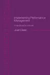 Implementing Performance Management cover