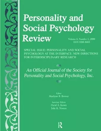 Personality and Social Psychology at the Interface cover