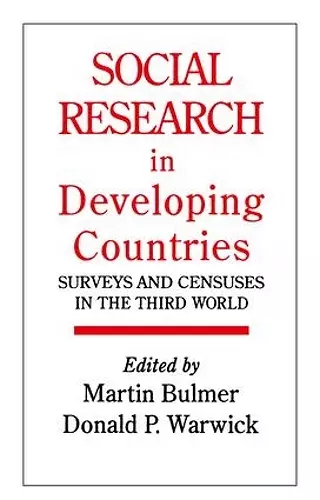 Social Research In Developing Countries cover