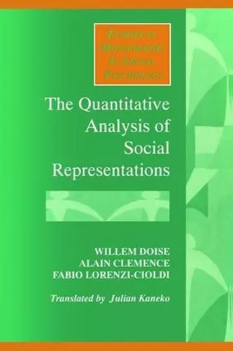 The Quantitative Analysis of Social Representations cover