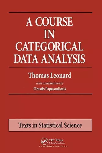 A Course in Categorical Data Analysis cover