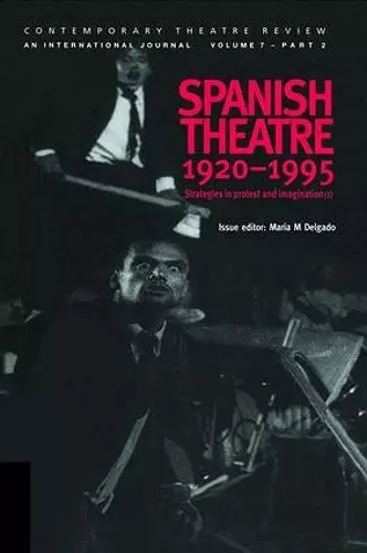 Spanish Theatre 1920-1995 cover