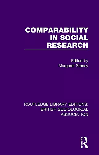 Comparability in Social Research cover