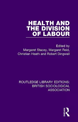 Health and the Division of Labour cover
