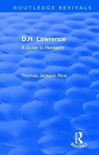 D.H. Lawrence cover