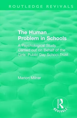 The Human Problem in Schools (1938) cover