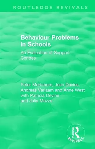 Behaviour Problems in Schools cover