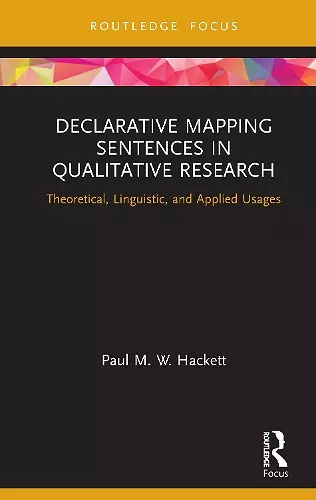 Declarative Mapping Sentences in Qualitative Research cover