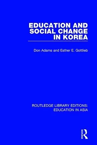 Education and Social Change in Korea cover