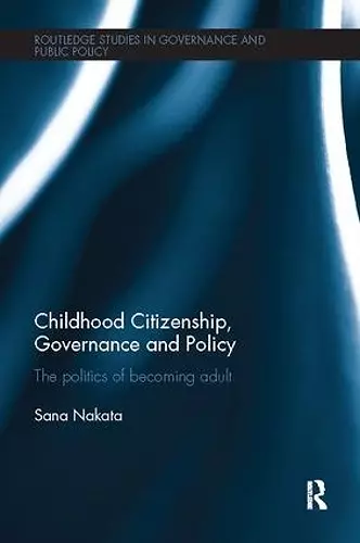 Childhood Citizenship, Governance and Policy cover