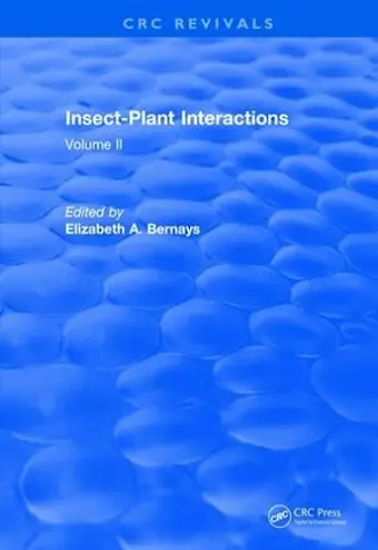 Insect-Plant Interactions (1990) cover