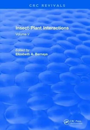 Insect-Plant Interactions (1993) cover