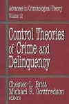 Control Theories of Crime and Delinquency cover