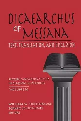 Dicaearchus of Messana cover