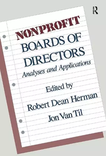 Nonprofit Boards of Directors cover