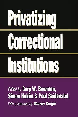 Privatizing Correctional Institutions cover