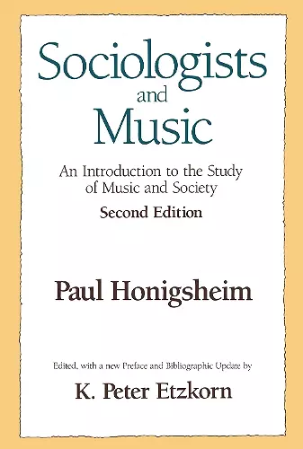 Sociologists and Music cover