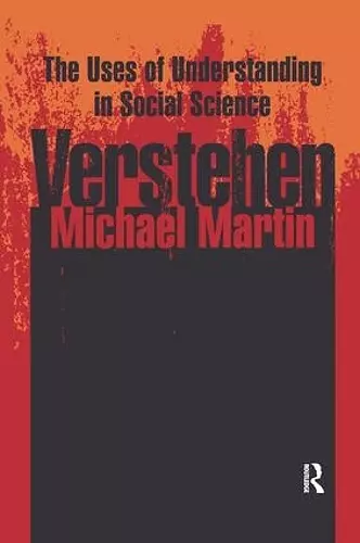 Verstehen cover