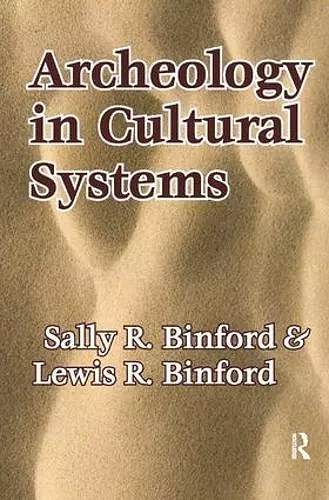 Archeology in Cultural Systems cover