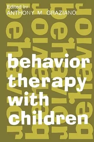 Behavior Therapy with Children cover