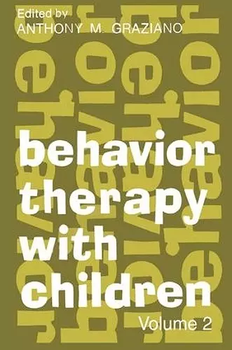 Behavior Therapy with Children cover