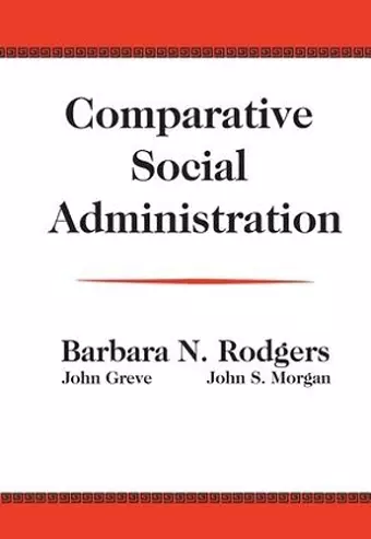 Comparative Social Administration cover