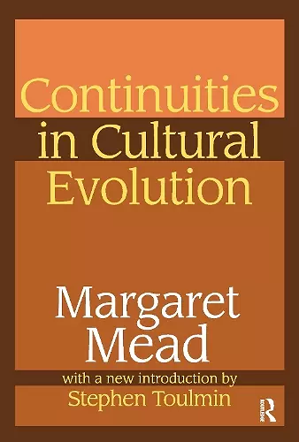 Continuities in Cultural Evolution cover