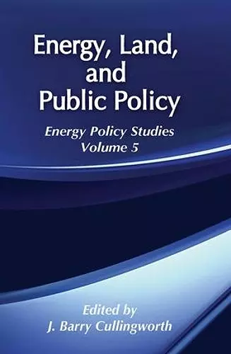 Energy, Land and Public Policy cover