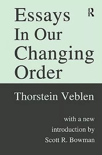 Essays in Our Changing Order cover
