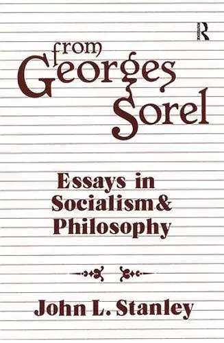 From Georges Sorel cover