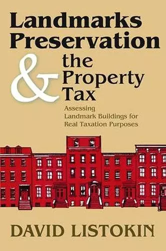 Landmarks Preservation and the Property Tax cover